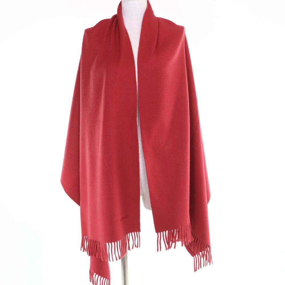 HERMES Authentic Red Scarf - Picture 3 of 8